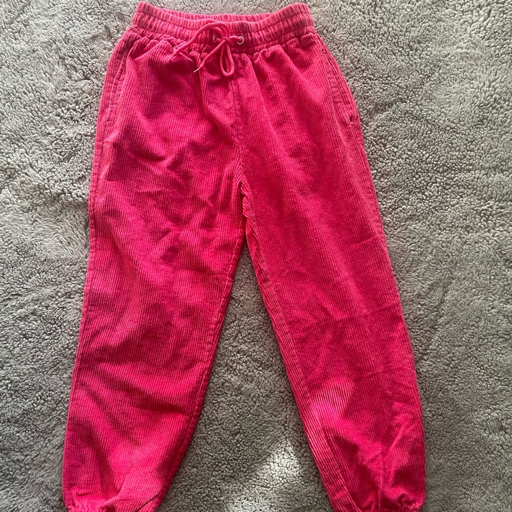 Corduroy Pink Joggers